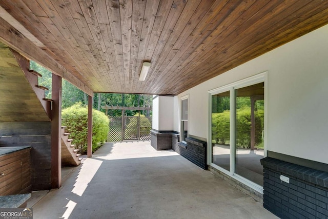 14440 Cogburn Rd, Alpharetta, GA 30004 - view of patio / terrace with stairs