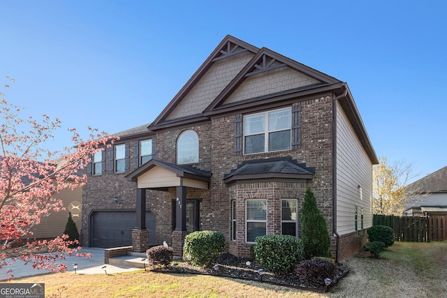 817 Nevis Way, Mcdonough, GA 30253 - craftsman inspired home with brick siding and an attached garage