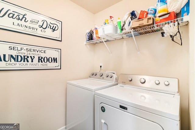 817 Nevis Way, Mcdonough, GA 30253 - washroom featuring separate washer and dryer