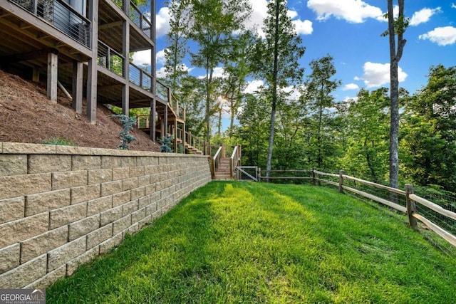 719 Ripshin Mountain Rd, Blue Ridge, GA 30513 - view of yard with stairs
