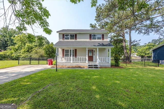 437 Edgewater Cir, Macon, GA 31220 - view of front of house featuring covered porch and concrete driveway