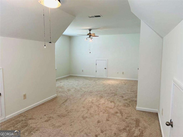 5123 Upper Elm St, Atlanta, GA 30349 - bonus room featuring carpet floors, a ceiling fan, and baseboards