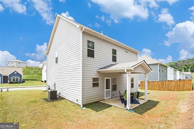 152 Malbone St SW, Cartersville, GA 30120 - rear view of house with a patio and central air condition unit