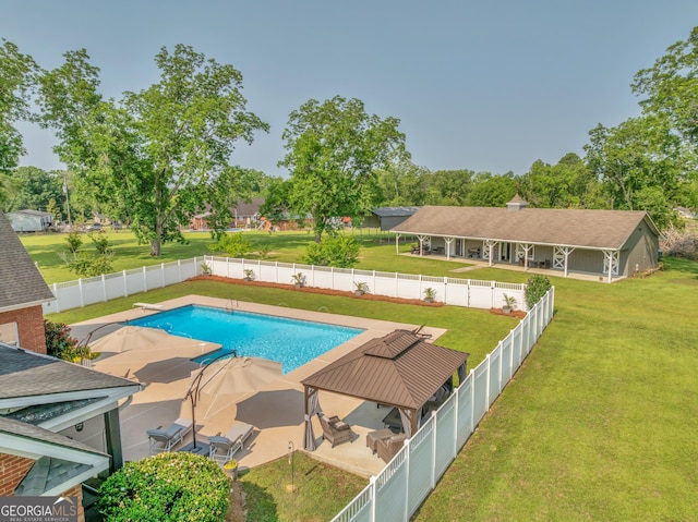 2717 Old Eastman Rd, Cadwell, GA 31009 - view of pool with a gazebo and a patio area