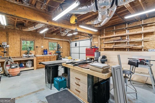 2220 Cape Courage Way, Suwanee, GA 30024 - garage with a workshop area