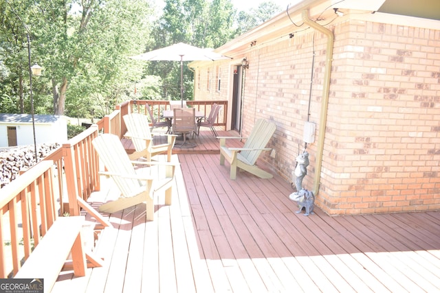 3400 Scott Dr, Austell, GA 30106 - deck featuring outdoor dining space