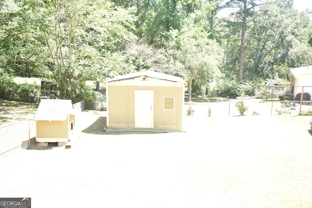 3400 Scott Dr, Austell, GA 30106 - view of patio with a storage unit