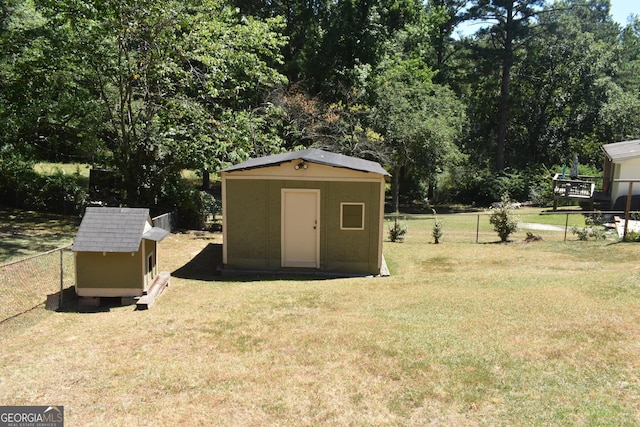 3400 Scott Dr, Austell, GA 30106 - view of yard with a storage unit
