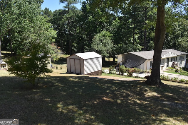 3400 Scott Dr, Austell, GA 30106 - view of green lawn featuring a storage unit