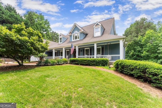 149 Highland Rd S, Dahlonega, GA 30533 - cape cod house with a porch and a front yard
