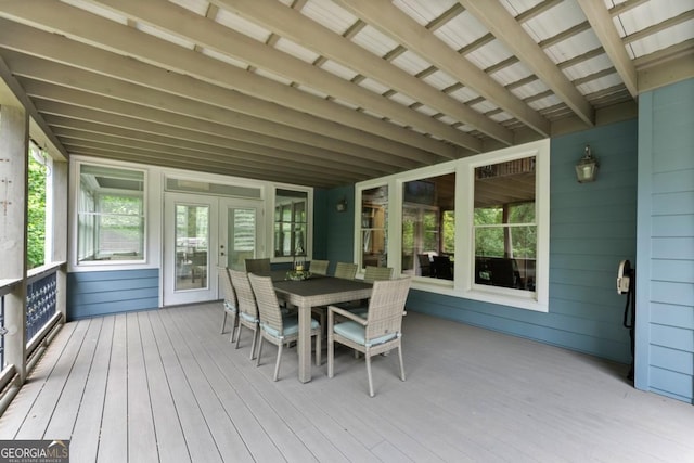 149 Highland Rd S, Dahlonega, GA 30533 - deck with french doors and outdoor dining area