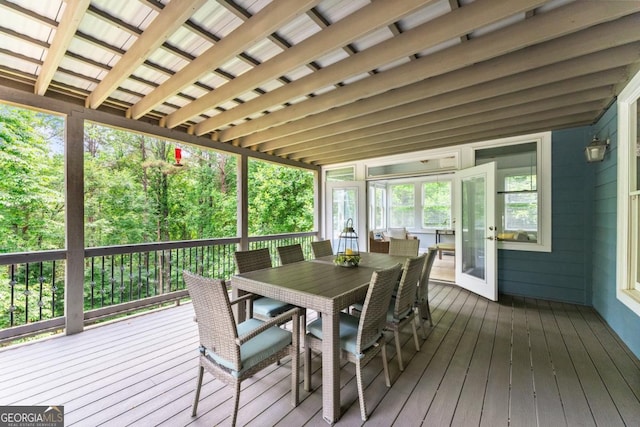 149 Highland Rd S, Dahlonega, GA 30533 - deck featuring outdoor dining space