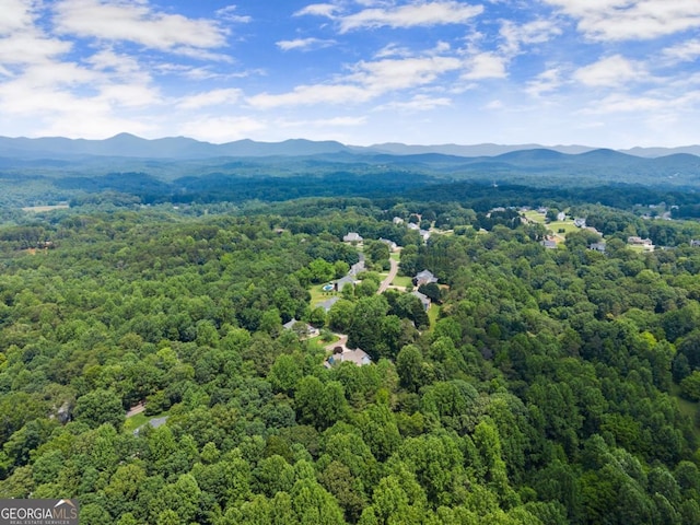 149 Highland Rd S, Dahlonega, GA 30533 - bird's eye view of a forest and a mountainous background