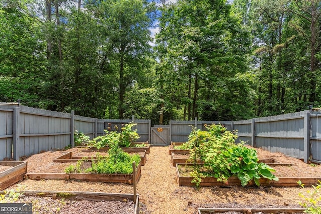 149 Highland Rd S, Dahlonega, GA 30533 - fenced backyard with a garden