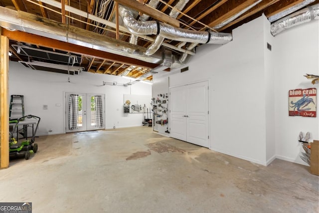 149 Highland Rd S, Dahlonega, GA 30533 - garage with french doors