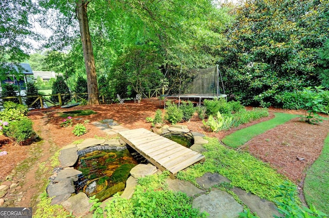 1178 Chambord Way NE, Brookhaven, GA 30319 - view of yard with a trampoline
