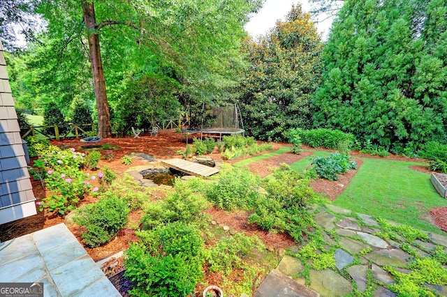 1178 Chambord Way NE, Brookhaven, GA 30319 - view of yard featuring a trampoline