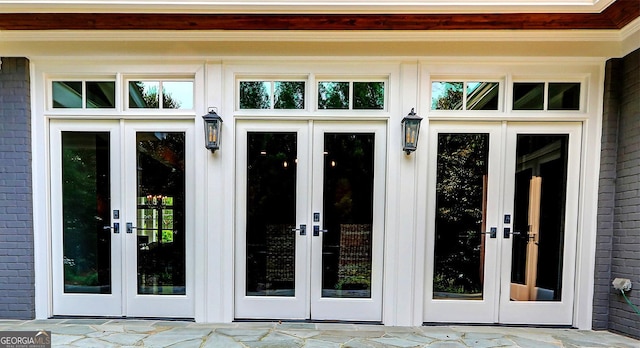 1178 Chambord Way NE, Brookhaven, GA 30319 - property entrance featuring french doors and brick siding