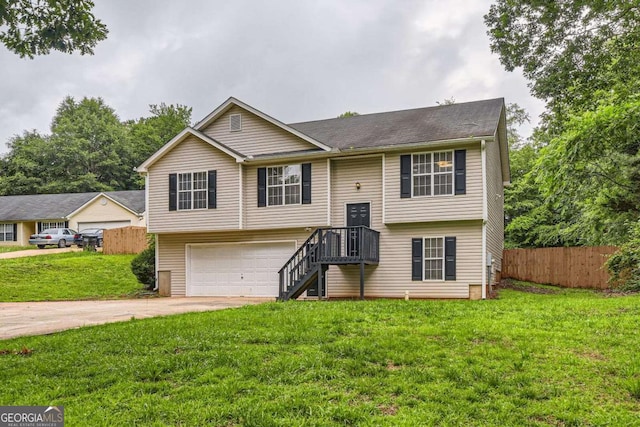 275 Mountain Way, Covington, GA 30016 - raised ranch with concrete driveway and an attached garage