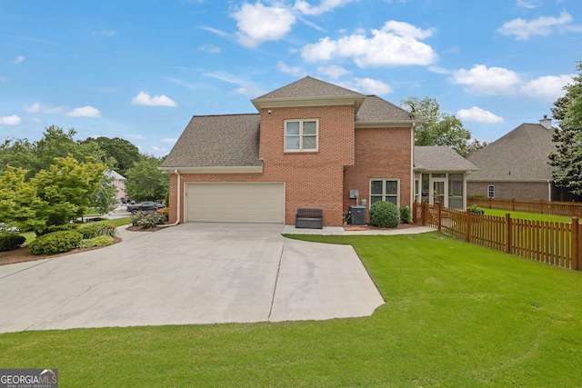 1304 Swallows Walk, Grayson, GA 30017 - view of front of property featuring brick siding, concrete driveway, an attached garage, and a shingled roof