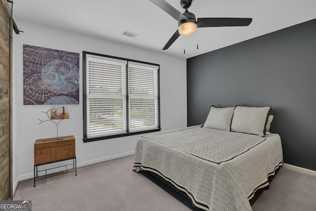 1304 Swallows Walk, Grayson, GA 30017 - carpeted bedroom featuring baseboards and a ceiling fan