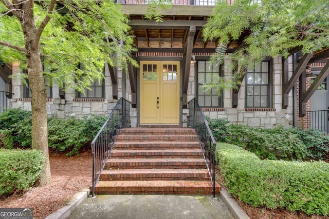 345 Glen Iris Dr NE Unit 3, Atlanta, GA 30312 - entrance to property featuring stone siding