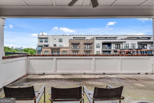 345 Glen Iris Dr NE Unit 3, Atlanta, GA 30312 - view of patio featuring a ceiling fan
