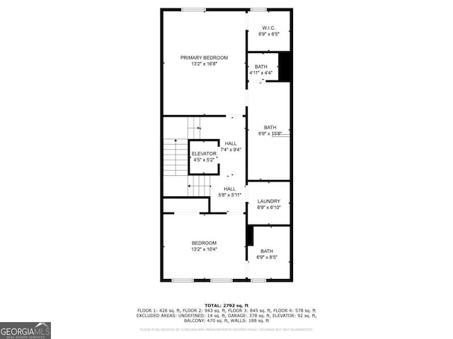 345 Glen Iris Dr NE Unit 3, Atlanta, GA 30312 - view of floor plan / room layout