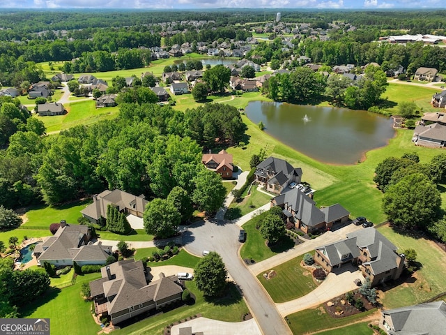 70 Baker Pond Ct, Jefferson, GA 30549 - aerial view of property's location featuring a large body of water and nearby suburban area