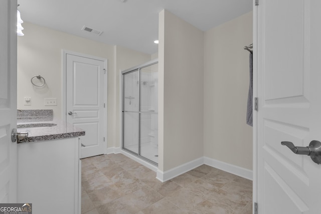 206 Roundwood Way, Peachtree City, GA 30269 - bathroom featuring a stall shower and vanity
