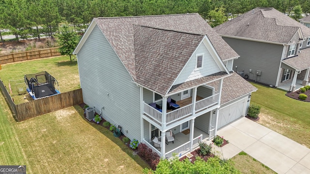 206 Roundwood Way, Peachtree City, GA 30269 - view from above of property