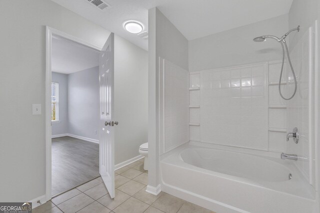 17 Sandy Point Way, Port Wentworth, GA 31407 - bathroom featuring toilet, tile patterned flooring, bathtub / shower combination, and baseboards