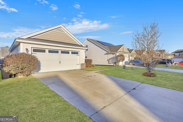 17 Sandy Point Way, Port Wentworth, GA 31407 - ranch-style house featuring a front lawn, brick siding, and concrete driveway