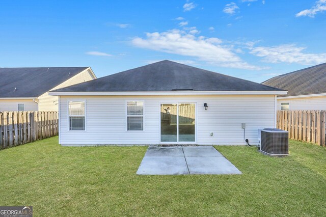 17 Sandy Point Way, Port Wentworth, GA 31407 - rear view of property with central AC and a patio area