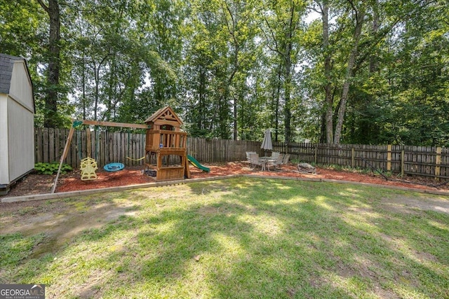 153 Spruce Ln, Gray, GA 31032 - view of yard featuring a playground