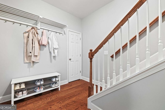3690 Lambert Ln NE, Atlanta, GA 30319 - mudroom with wood finished floors and baseboards