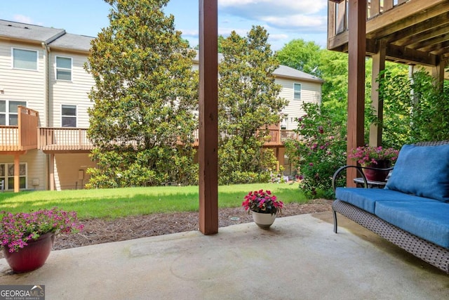 3690 Lambert Ln NE, Atlanta, GA 30319 - view of patio / terrace featuring an outdoor hangout area