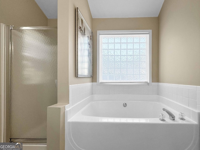 118 Hunterian Pl, Newnan, GA 30265 - full bathroom featuring a shower stall and a bath