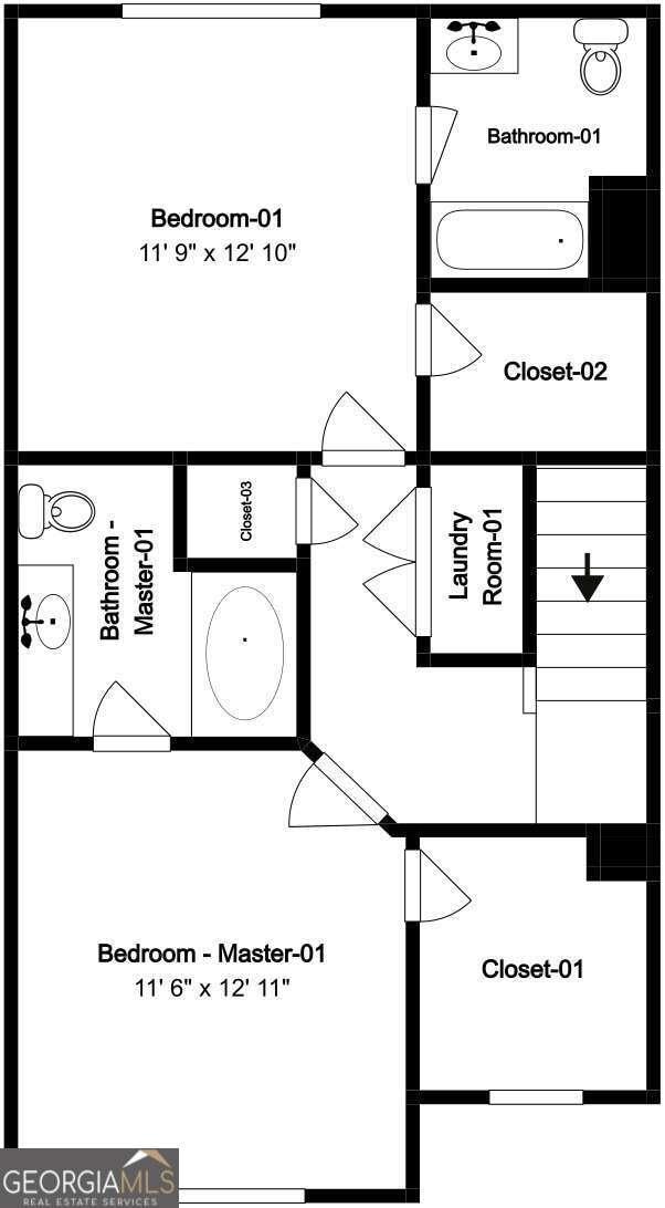 2255 Bigwood Trl, Atlanta, GA 30349 - floor plan / room layout
