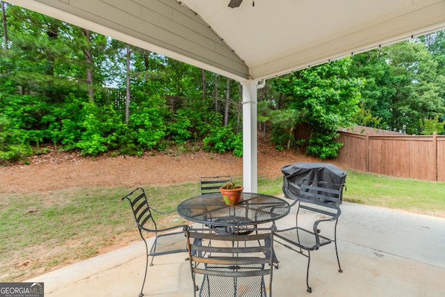 1243 Glenville Ct, Hoschton, GA 30548 - view of patio / terrace with outdoor dining area