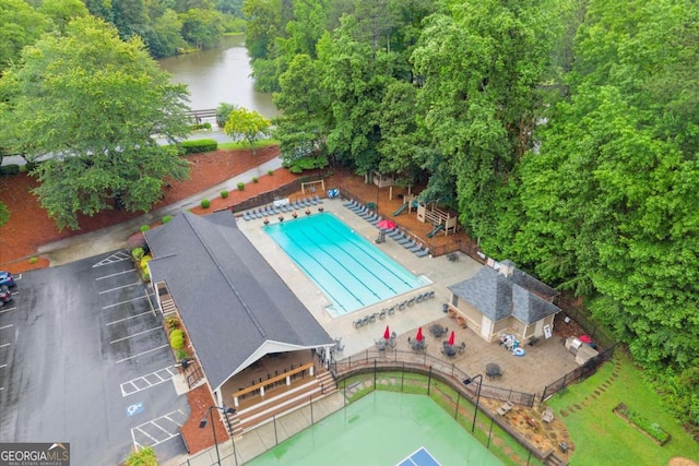 1540 Kinglet Ln, Marietta, GA 30062 - aerial view of a large body of water