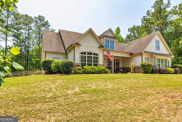 172 Walden Pond Trl, Senoia, GA 30276 - craftsman-style house featuring stone siding and roof with shingles