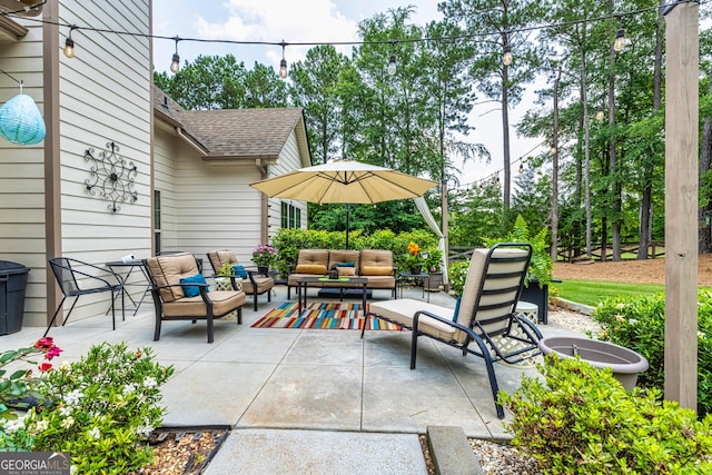 172 Walden Pond Trl, Senoia, GA 30276 - view of patio / terrace featuring an outdoor living space