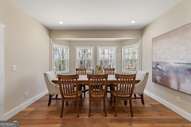 219 Fairview Dr, Morganton, GA 30560 - dining room featuring plenty of natural light, wood finished floors, and recessed lighting