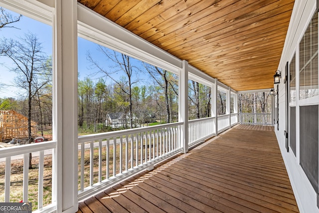 219 Fairview Dr, Morganton, GA 30560 - view of unfurnished sunroom