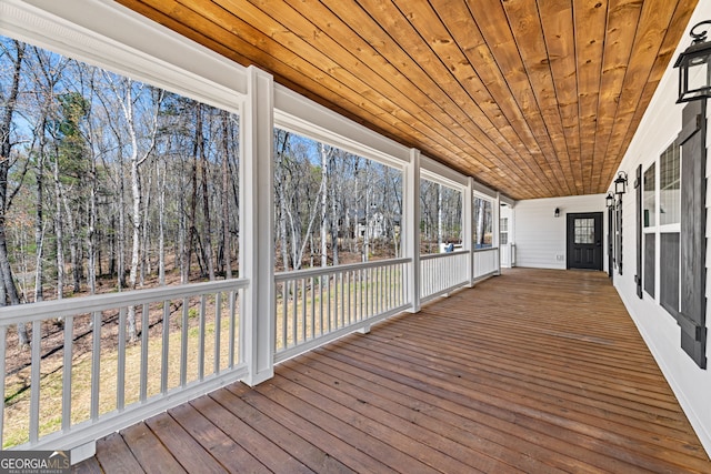 219 Fairview Dr, Morganton, GA 30560 - view of unfurnished sunroom