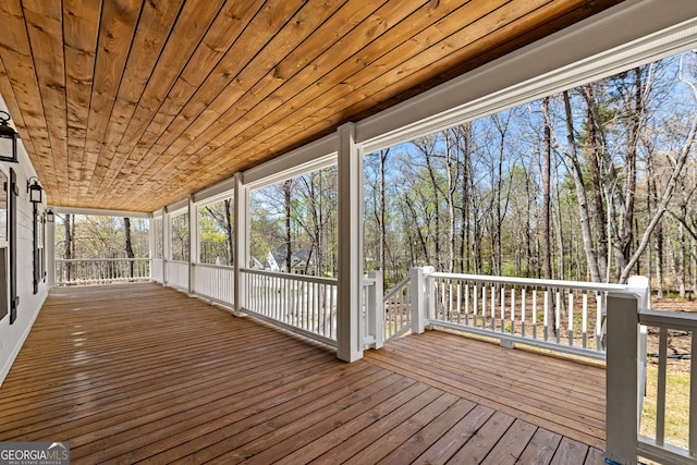 219 Fairview Dr, Morganton, GA 30560 - view of wooden terrace