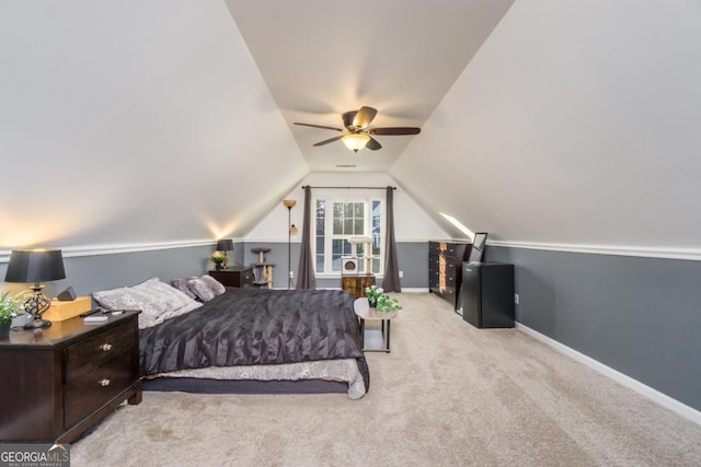 271 Double Gate Ct, Sugar Hill, GA 30518 - carpeted bedroom featuring lofted ceiling and baseboards