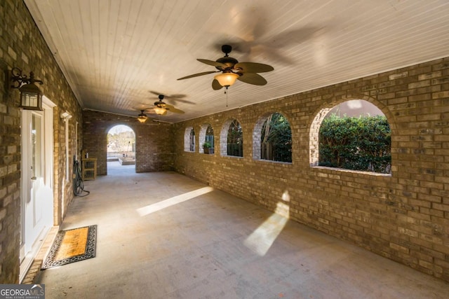 271 Double Gate Ct, Sugar Hill, GA 30518 - view of patio featuring a ceiling fan
