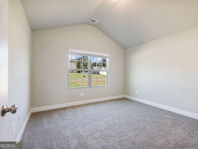 204 Rachel Ln, Hartwell, GA 30643 - empty room with carpet floors, lofted ceiling, and baseboards